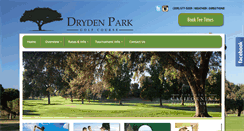 Desktop Screenshot of drydenparkgolfcourse.com