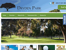 Tablet Screenshot of drydenparkgolfcourse.com